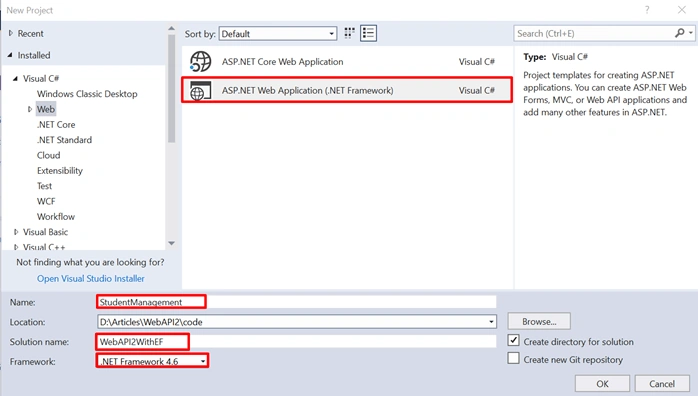 Web API 2 with Entity Framework 6 Code First Migrations