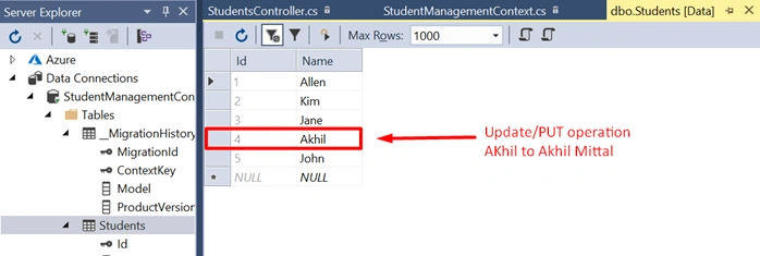 Web API 2 with Entity Framework 6 Code First Migrations