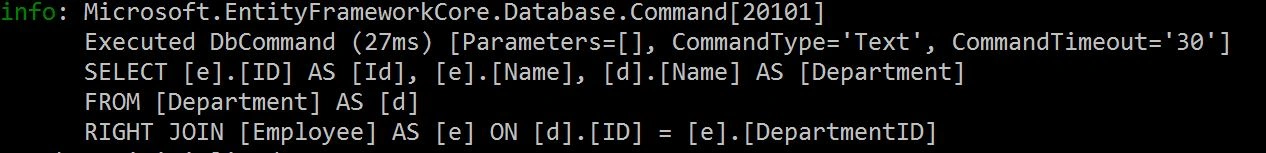 Equivalent sql query-rightjoin