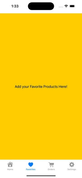 Cart screen
