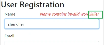 Let's Develop An Angular Application - Custom Validation In Reactive Forms