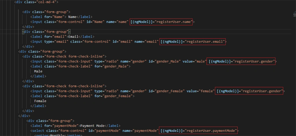 Let's Develop An Angular Application - Angular Template Driven Forms