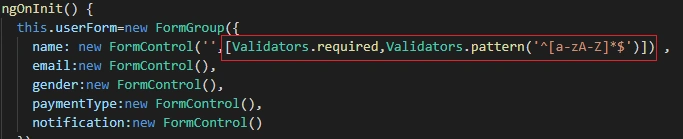 Angular Application - Validation In Reactive Forms