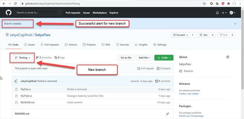  New branch
