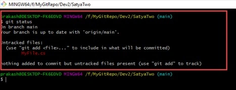 Git status
