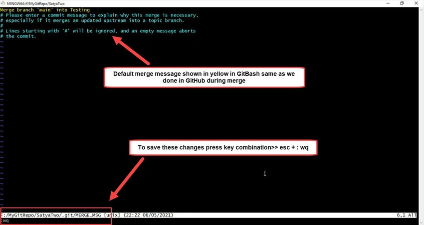 Merge description
