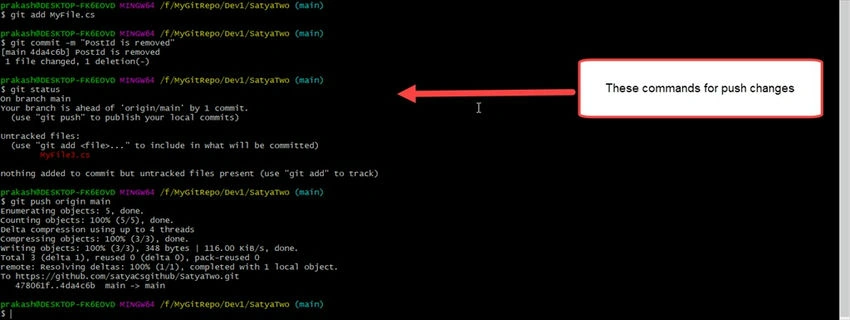 Local git to GitHub