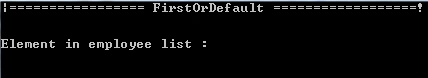 LINQ Extension Methods - Element Operator And Set Operator
