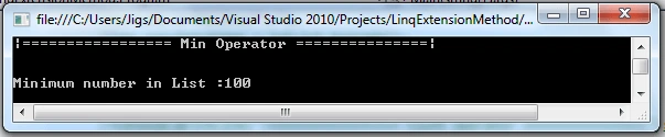 Linq extension methods Quantifier and Aggregation operator