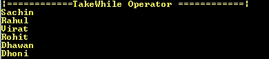 LINQ Extension Methods - Partitioning Operator