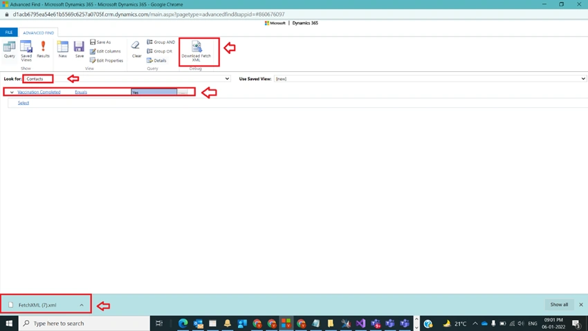 List Contacts Based on FetchXMLQuery in Power Automate