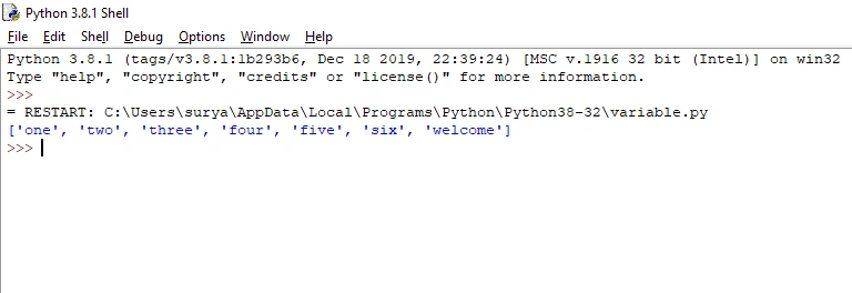 List In Python