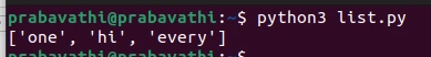 List In Python