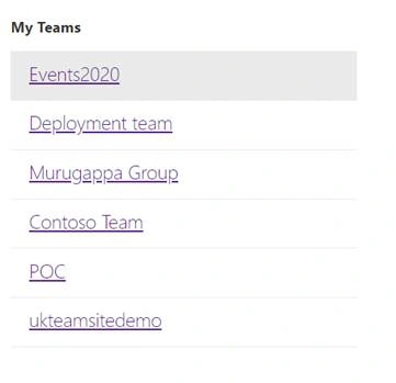 List Joined Teams Using Graph API In SharePoint Framework