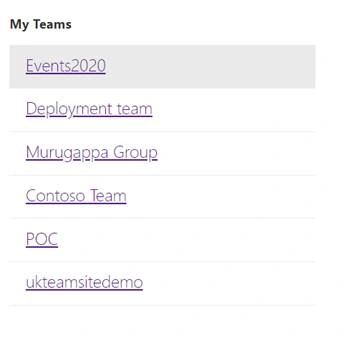 List Joined Teams Using Graph API In SharePoint Framework