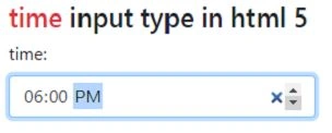 New Input Types in HTML 5