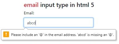 New Input Types in HTML 5