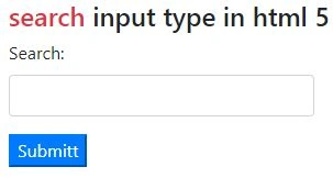 New Input Types in HTML 5