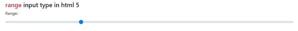 New Input Types in HTML 5