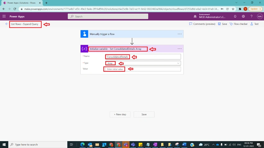 List Rows Based on Expand Query in Power Automate