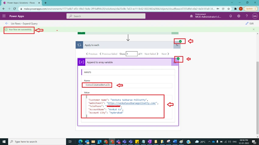List Rows Based on Expand Query in Power Automate