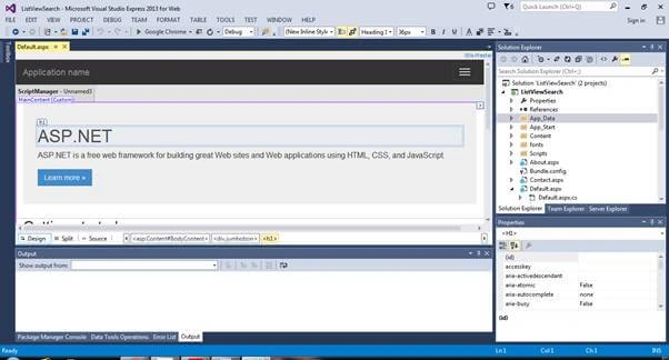 List View Control With CRUD And Search Record