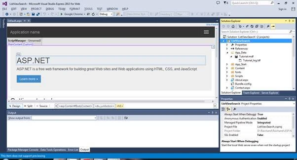 List View Control With CRUD And Search Record