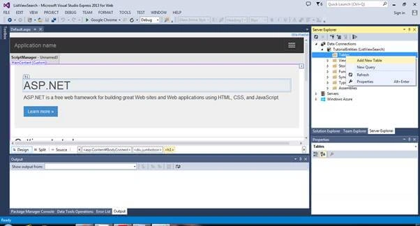 List View Control With CRUD And Search Record