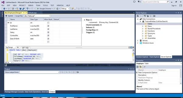 List View Control With CRUD And Search Record