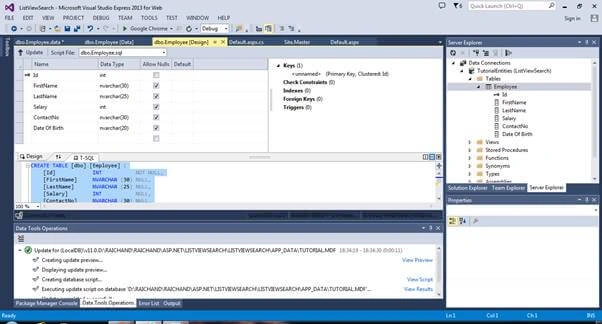 List View Control With CRUD And Search Record