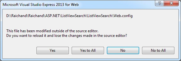 List View Control With CRUD And Search Record