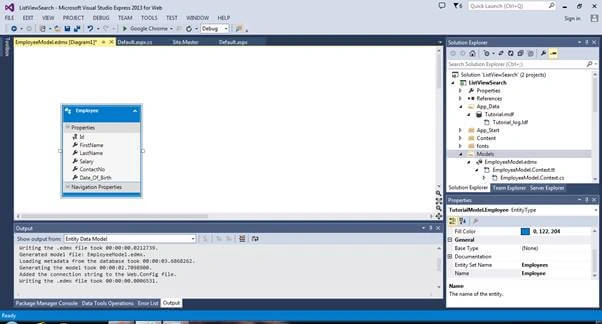 List View Control With CRUD And Search Record