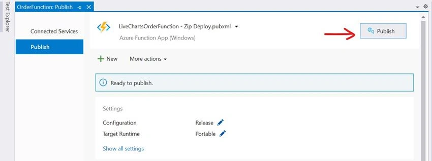 Live Charts Using Azure Cosmos DB, Azure Functions, SignalR And WPF
