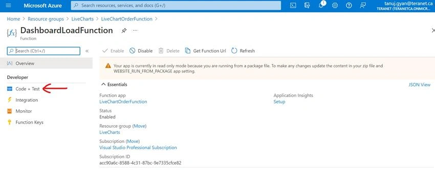 Live Charts Using Azure Cosmos DB, Azure Functions, SignalR And WPF