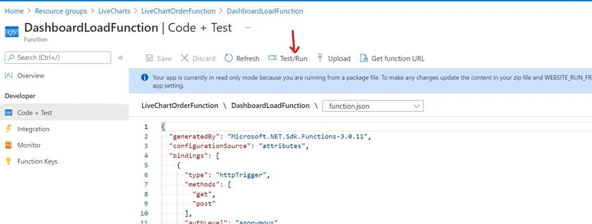 Live Charts Using Azure Cosmos DB, Azure Functions, SignalR And WPF