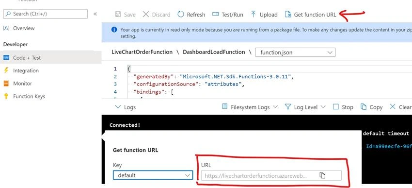Live Charts Using Azure Cosmos DB, Azure Functions, SignalR And WPF