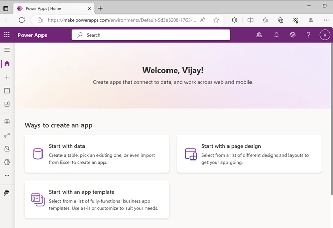 Power Apps account
