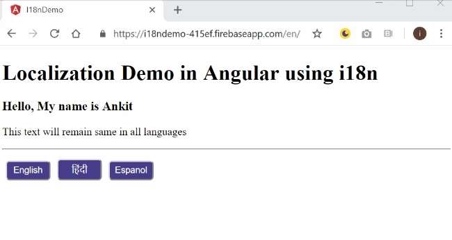 Localization In Angular With i18n
