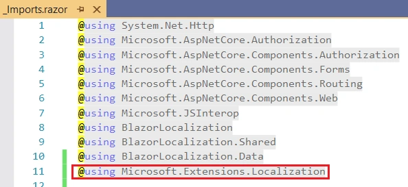 Razor components