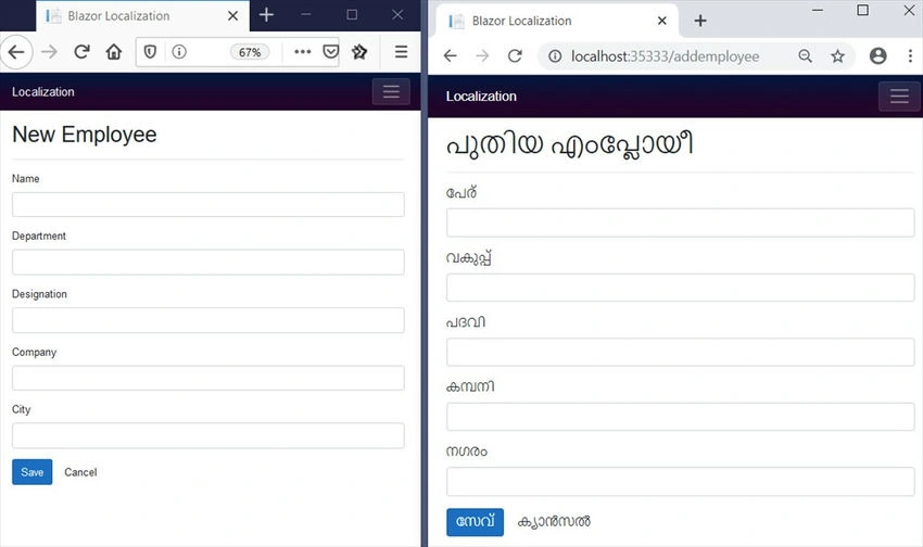 Browser language
