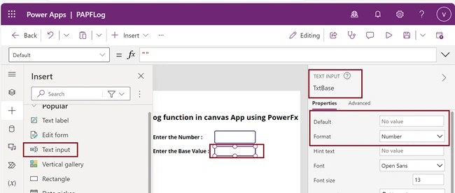 TextInput control 