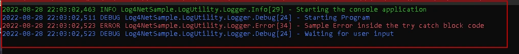 Log4Net and .NET Core