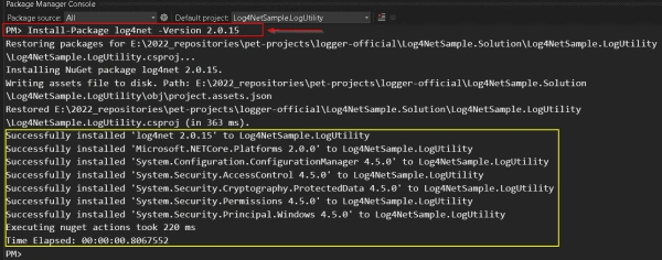 Log4Net and .NET Core