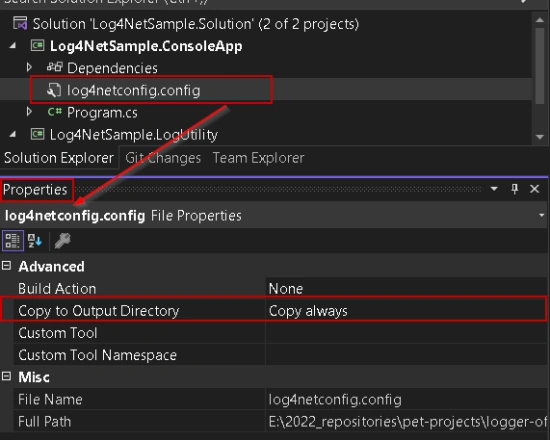Log4Net and .NET Core