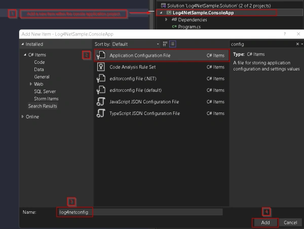 Log4Net and .NET Core