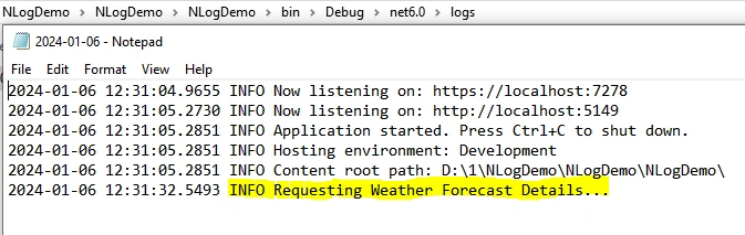 Requesting weather forcast details