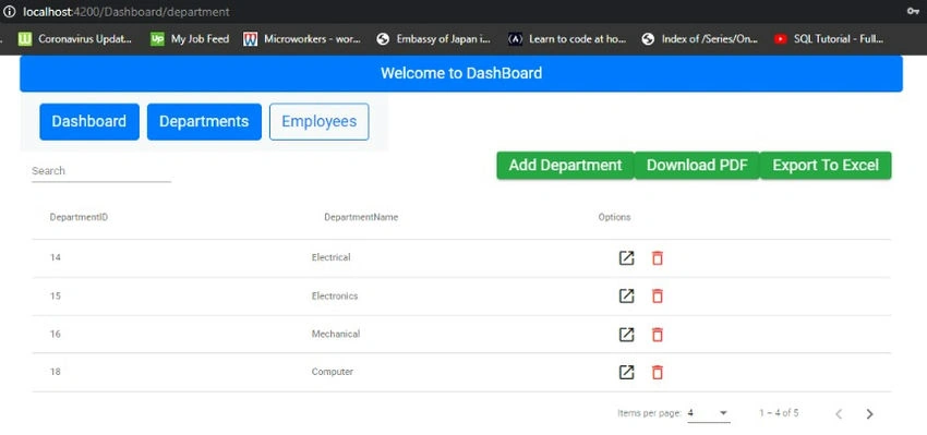 Add department