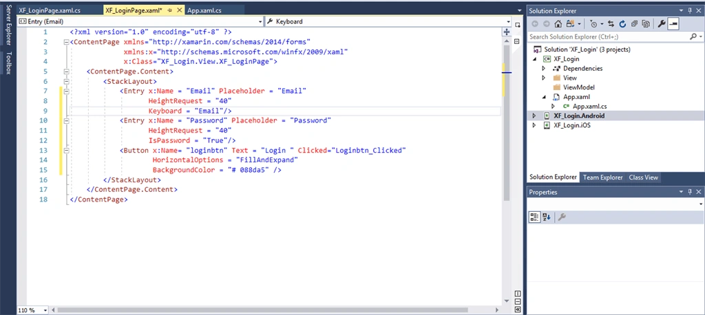 Login Form In Xamarin Forms For Beginner Using MVVM Pattern
