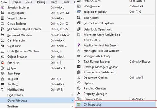 C# Interactive