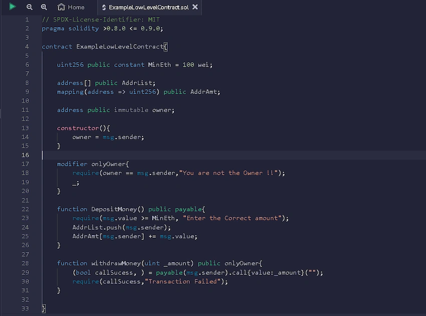 Low level Transactions and Call Data in solidity